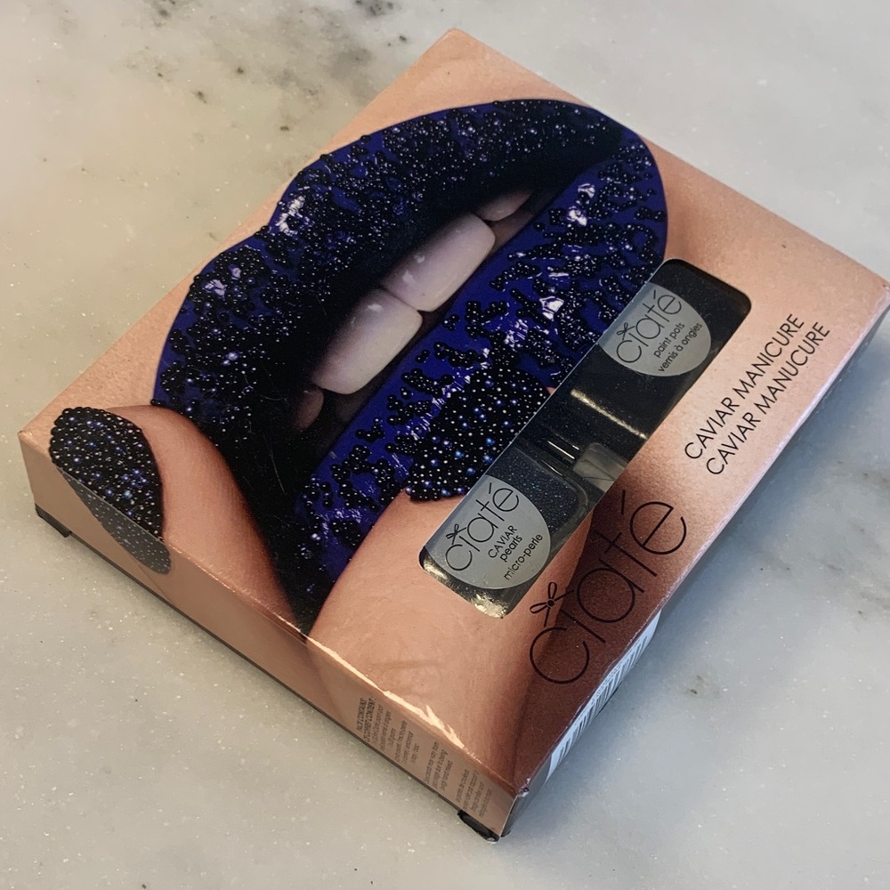 Ciaté Caviar Manicure Set in Black and Blue
